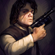 Illustration for article titled Arya Stark Becomes a Jedi in This Awesome iGame of Thrones-/iiStar Wars/i Mash-Up Art